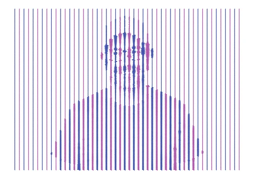 Photo turned into plottable line art with GD Studio — landscape A4 document 24