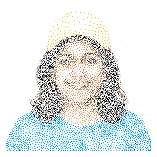 Photo turned into plottable line art with GD Studio — large square document 23
