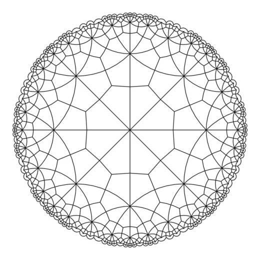 Made with GD Studio — Hyperbolic Tiling