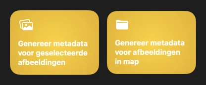 VisionTagger Opdrachten-integratie met automatiseringsacties