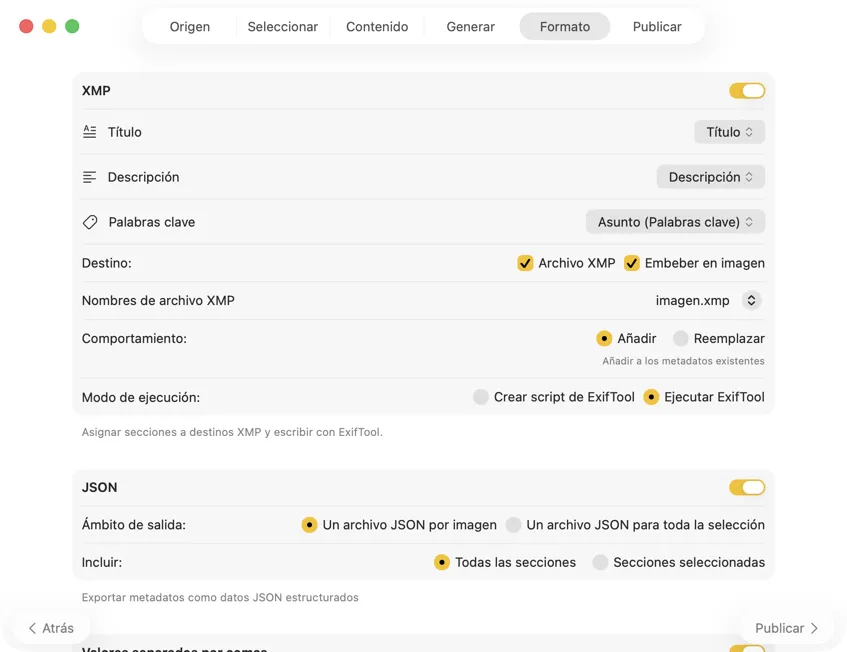 Dar formato a la salida